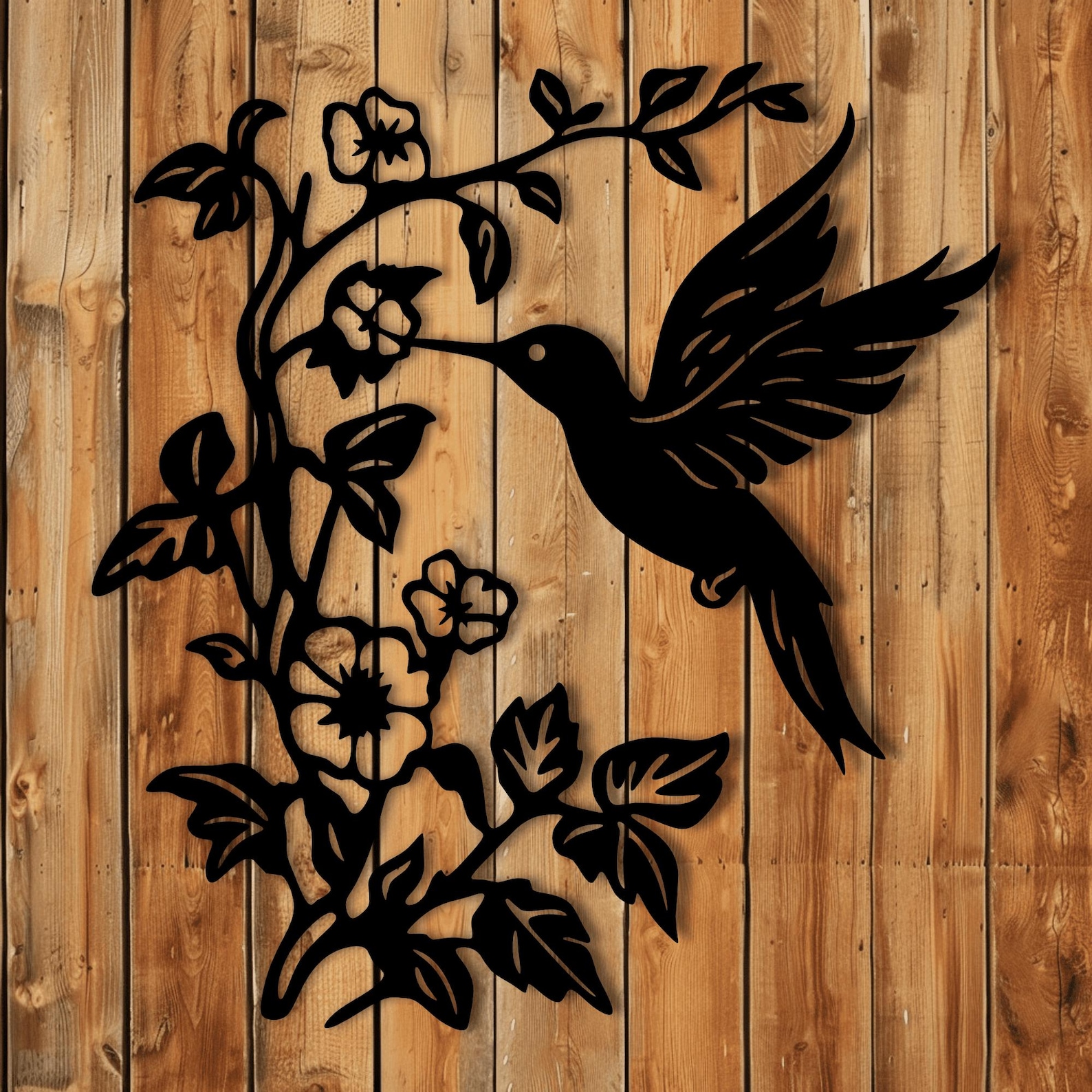Hummingbird Scene Dxf for CNC, Svg for Cricut & Silhouette Cameo, Laser ...