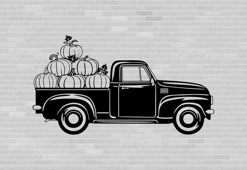 Download Vintage pickup truck vector farm cut file cricut cut files | Etsy