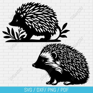 Ouriços svg, arquivos de corte Hedgehog para cricut, dxf para laser, arquivos dxf para plasma cnc, svg para silhueta, svg para sublimação, arquivos cnc