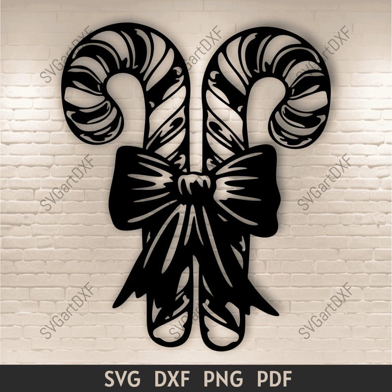 Candy Cane Svg, Christmas Svg Clipart, Cut Files for Cricut ...