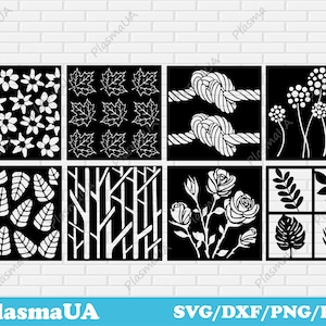 Panels collection, Dxf files for CNC plasma, laser cut, router machine, dxf file, dxf files for laser, dxf panels, cnc files, svg files