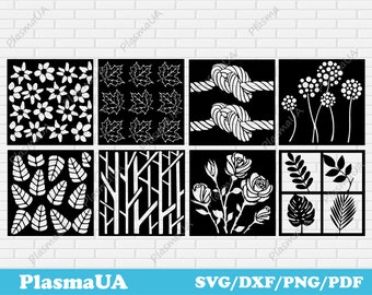 Panels collection, Dxf files for CNC plasma, laser cut, router machine, dxf file, dxf files for laser, dxf panels, cnc files, svg files