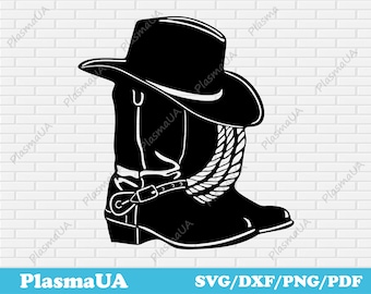 Cowboy clipart, Shirt design, Cowboy vector, Cowboy hat svg, cowboy svg, files for Silhouette, Western Clipart Digital Download, cricut file