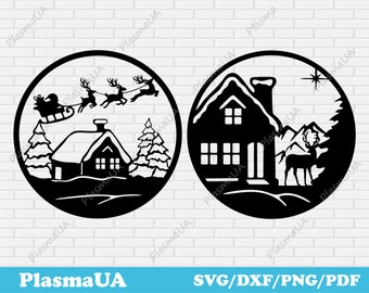 Nativity SVG, Christmas svg cricut, Santa svg, winter svg, plotter files, Christmas silhouette, Santa cut file, cameo files