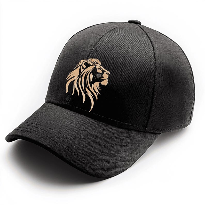 Lion Head Embroidery File, Jef, Pes, Dst, Exp, Hus, Pec, Perfect for Dark Fabrics
