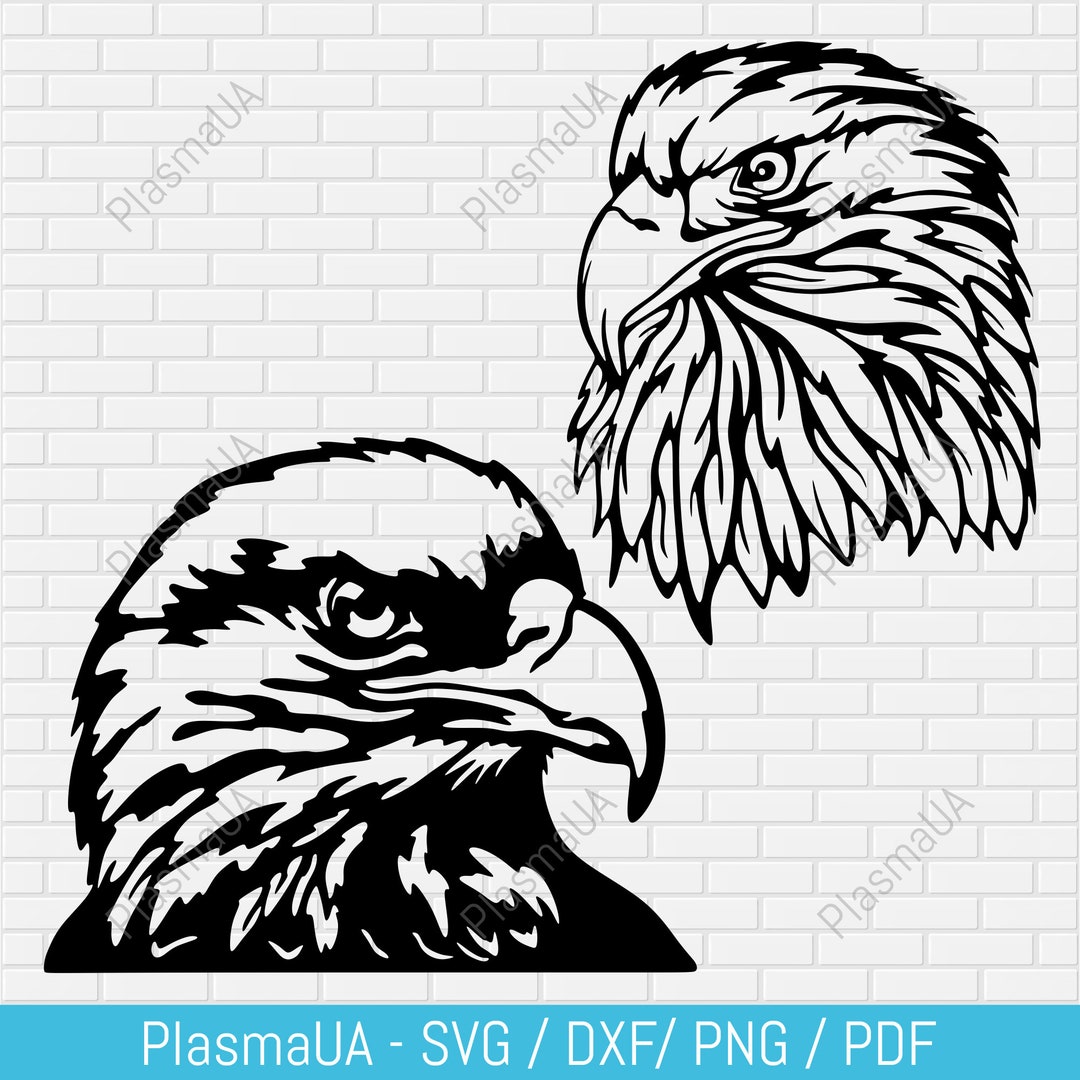 Bald Eagles Svg Dxf Cutting Files for Cricut, Silhouette and CNC Laser ...