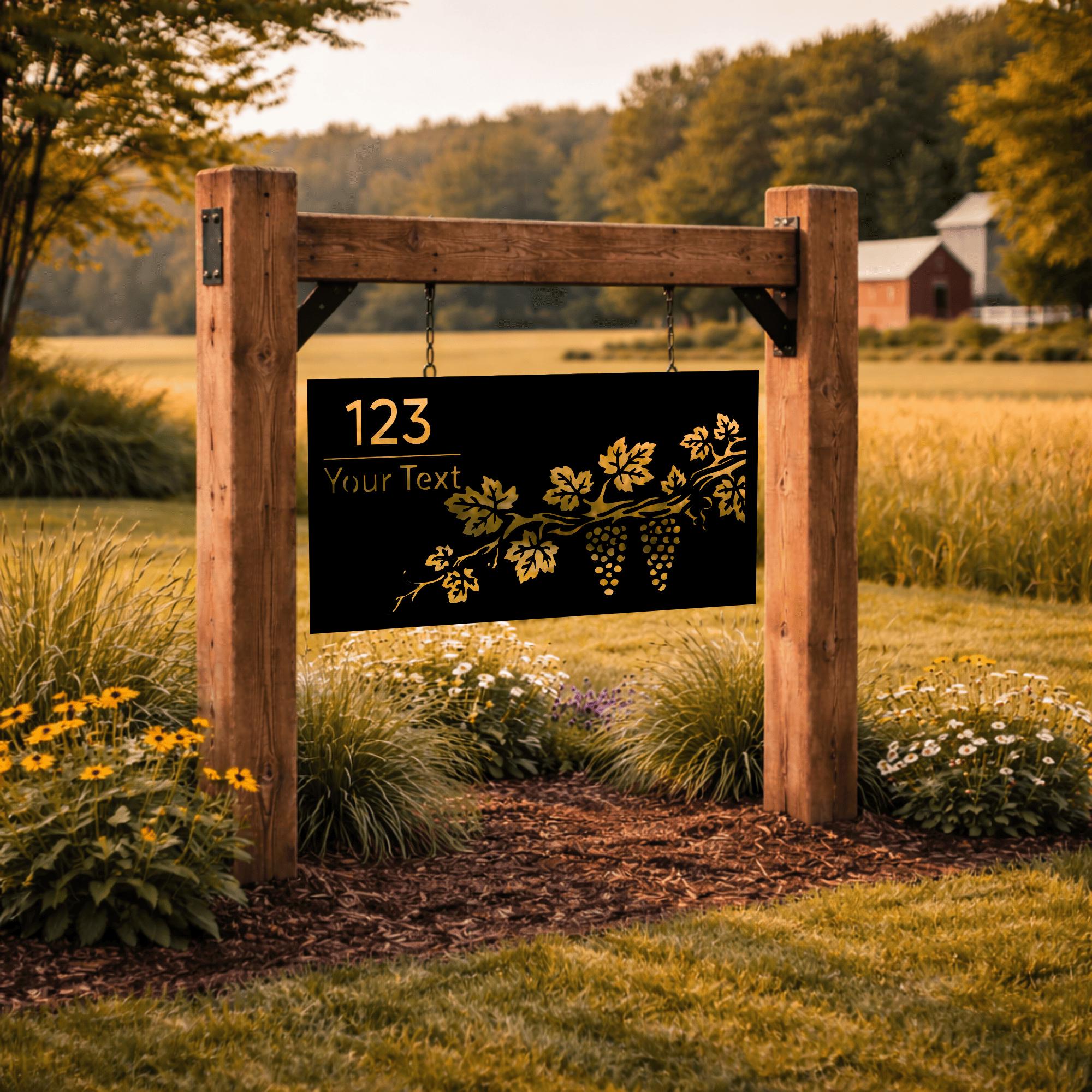 Address Sign SVG DXF Bundle, House Number Signs for CNC Plasma Laser ...