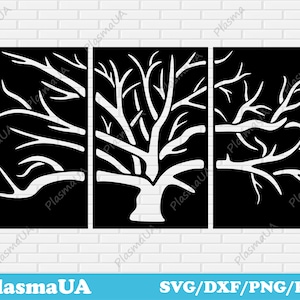 Tree svg, Tree for laser cut, dxf clip art, cnc dxf, files for cricut, files for laser cut, files for cnc, dxf files for laser, cnc dxf file