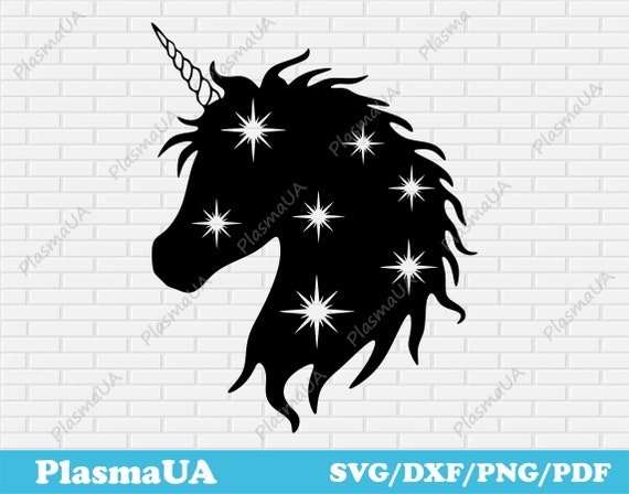 Unicorn Svg cut files for Cricut, Sublimation art design, Laser cutting vector, Vector image for cnc engraving, Glowforge designs