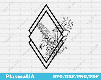 Eagle vector, Eagle clipart, Eagle svg, svg file, dxf file, dxf files for laser, dxf files for cnc, svg files for cricut, vector file