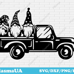 Gnomos de Natal svg, cena de Natal dxf para corte a laser, gnomos svg para cricut, imagens de Natal, corte de arquivos svg, decoração de parede dxf