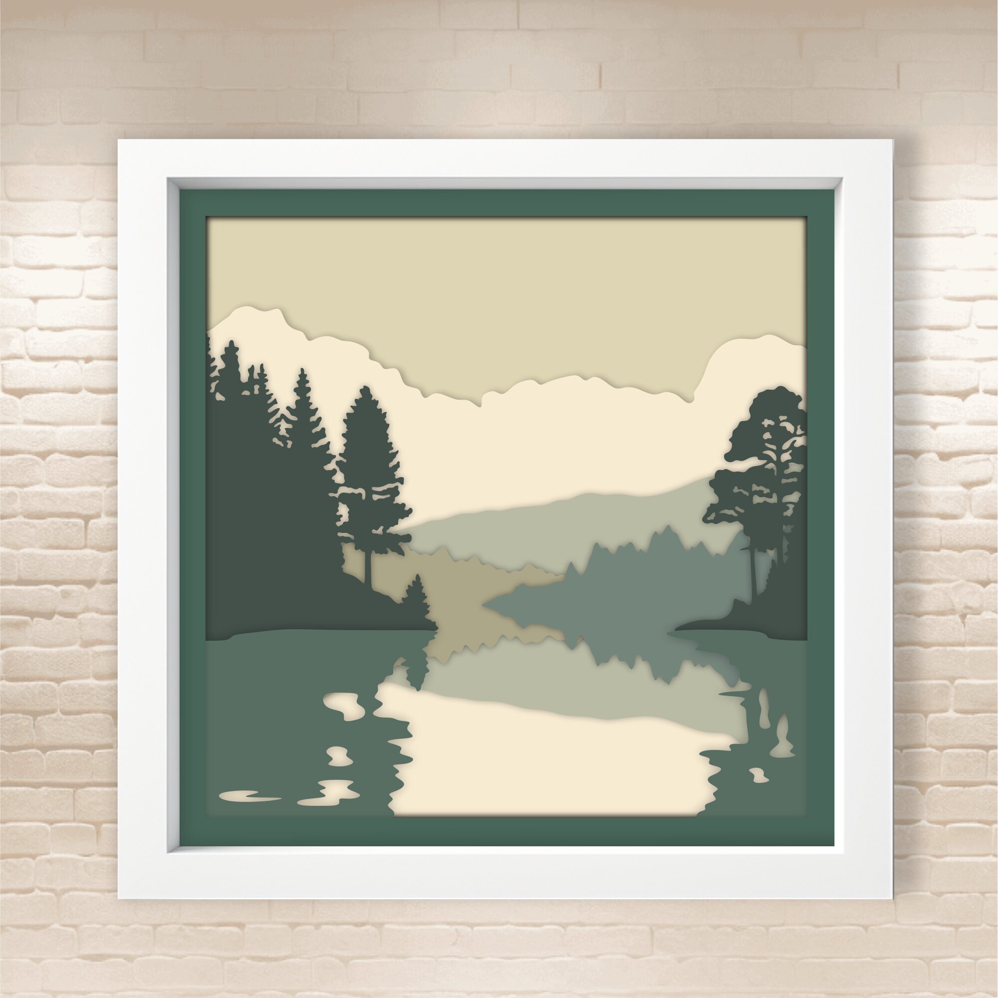 3D Shadow Box Templates, Svg Cutting Files, 3D Nature Layered Cut Files ...