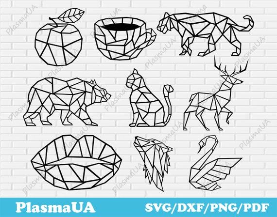 Geometric Decor, Geometric Animals, Geometric Art, Geometric Wall Art,  Geometric Art Print, Dxf Svg Files, Pdf Png Files, Vector Animals - Etsy