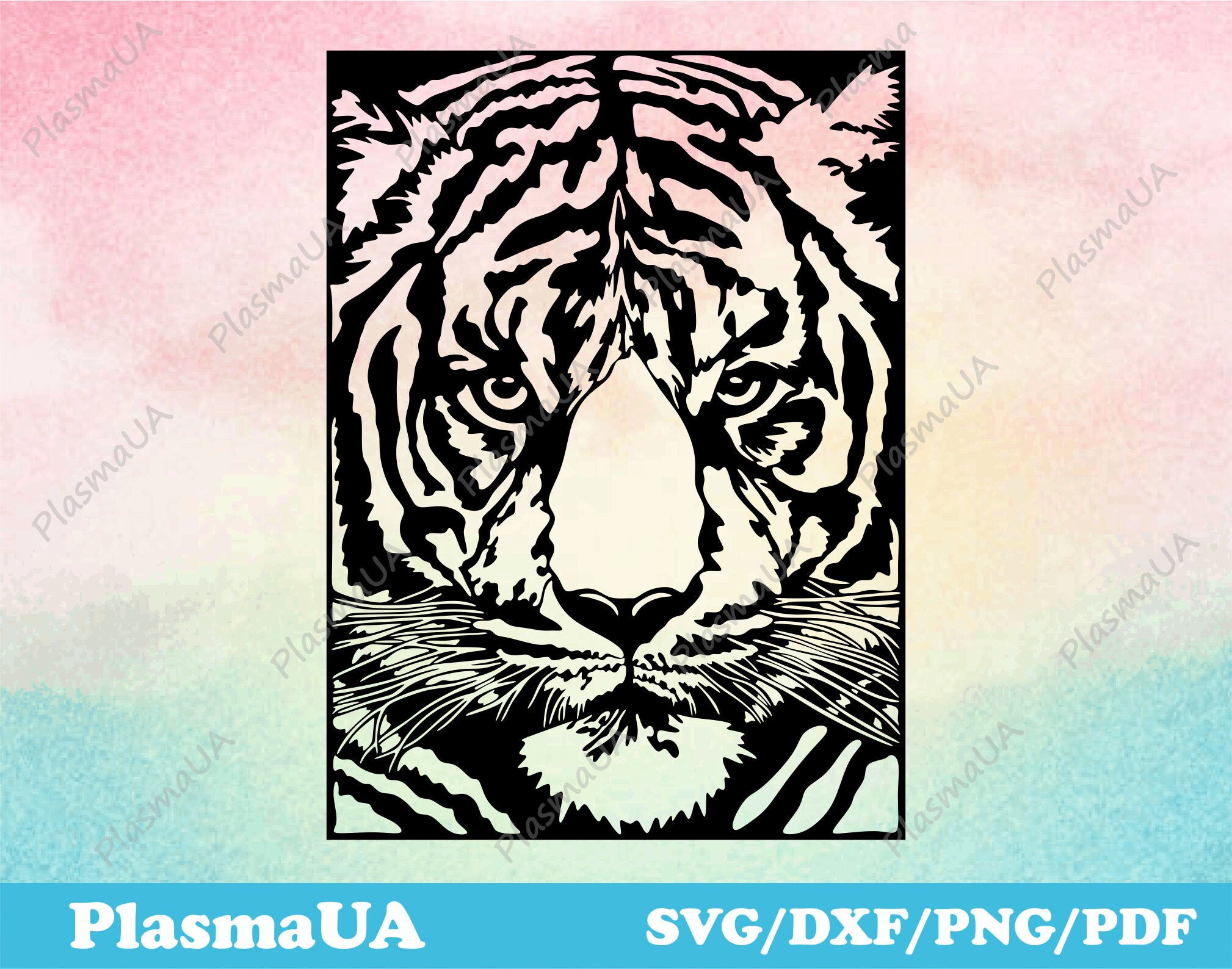 Tiger Dxf DXF Panel Metal Wall Art Dxf Files for Laser Dxf Etsy Australia