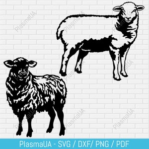 Pecora in formato svg, pecora per cnc, fattoria degli animali, fattoria vita in formato svg, file in formato svg per cricut, animale in formato svg, file di taglio in formato svg, clipart in formato svg, dxf per cnc, file in vinile