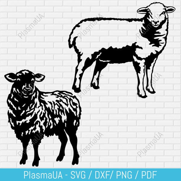 Moutons svg, moutons pour cnc, ferme des animaux, svg de la vie à la ferme, fichiers svg pour cricut, svg animal, fichier de coupe svg, clipart svg, dxf pour cnc, fichiers vinyle