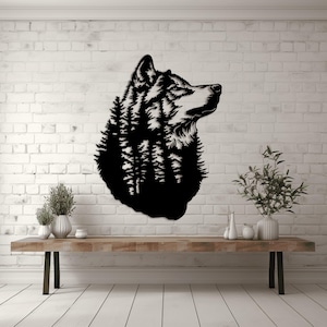 Timberwolf Dxf File Forest Wolf Dxf Files for CNC Laser Cut, Wildlife Svg for Cricut ...