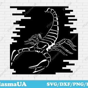 Scorpion SVG Cut File for Cricut, Silhouette, CNC Cutting Design For Laser, Vector T-Shirt Sublimation, Vinyl Cut File, Digital Download