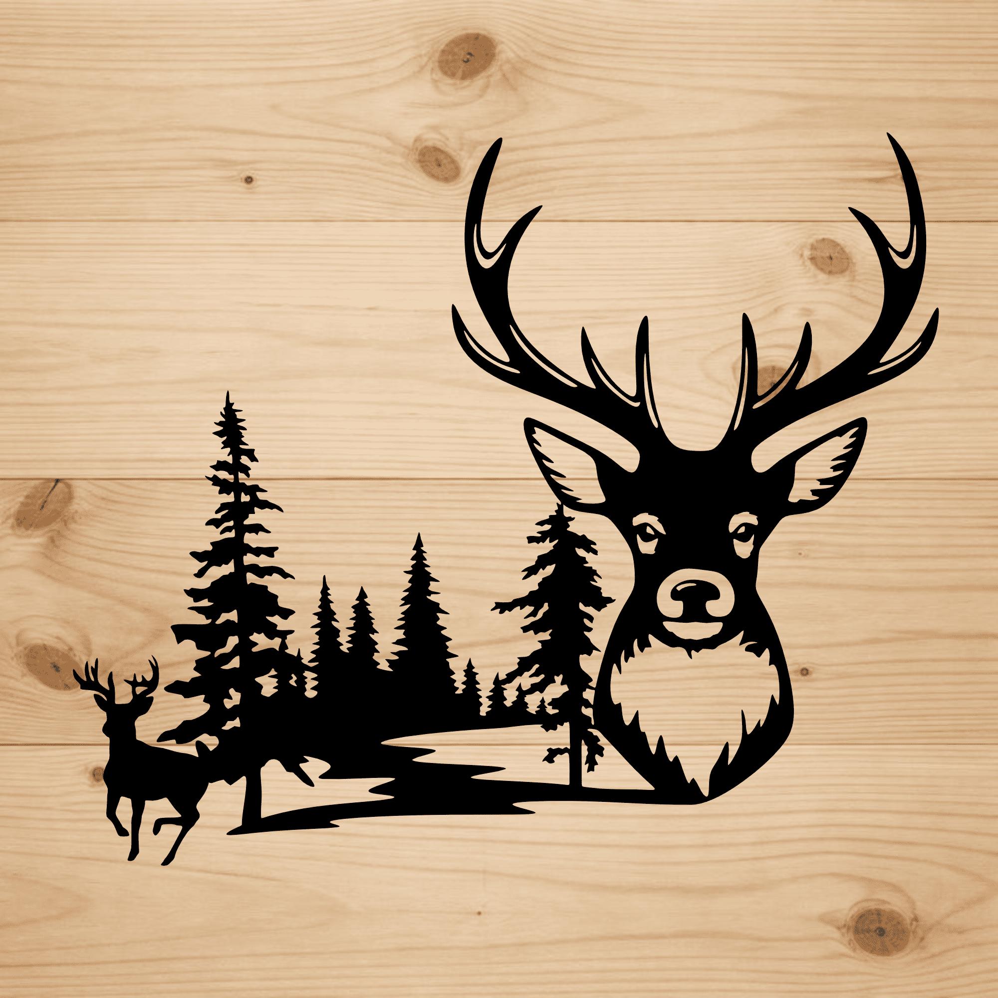 L.G.B. DEERレザー フリンジビスチェ FREE ブラック 牙装飾 希少 Deer Forest SVG DXF for CNC Laser Plasma | Wildlife Cut File