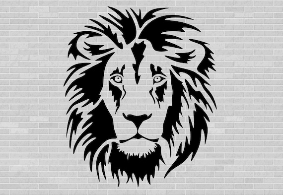 Download Lion Svg Lion Clipart Dxf Files For Laser Svg For Cricut Etsy