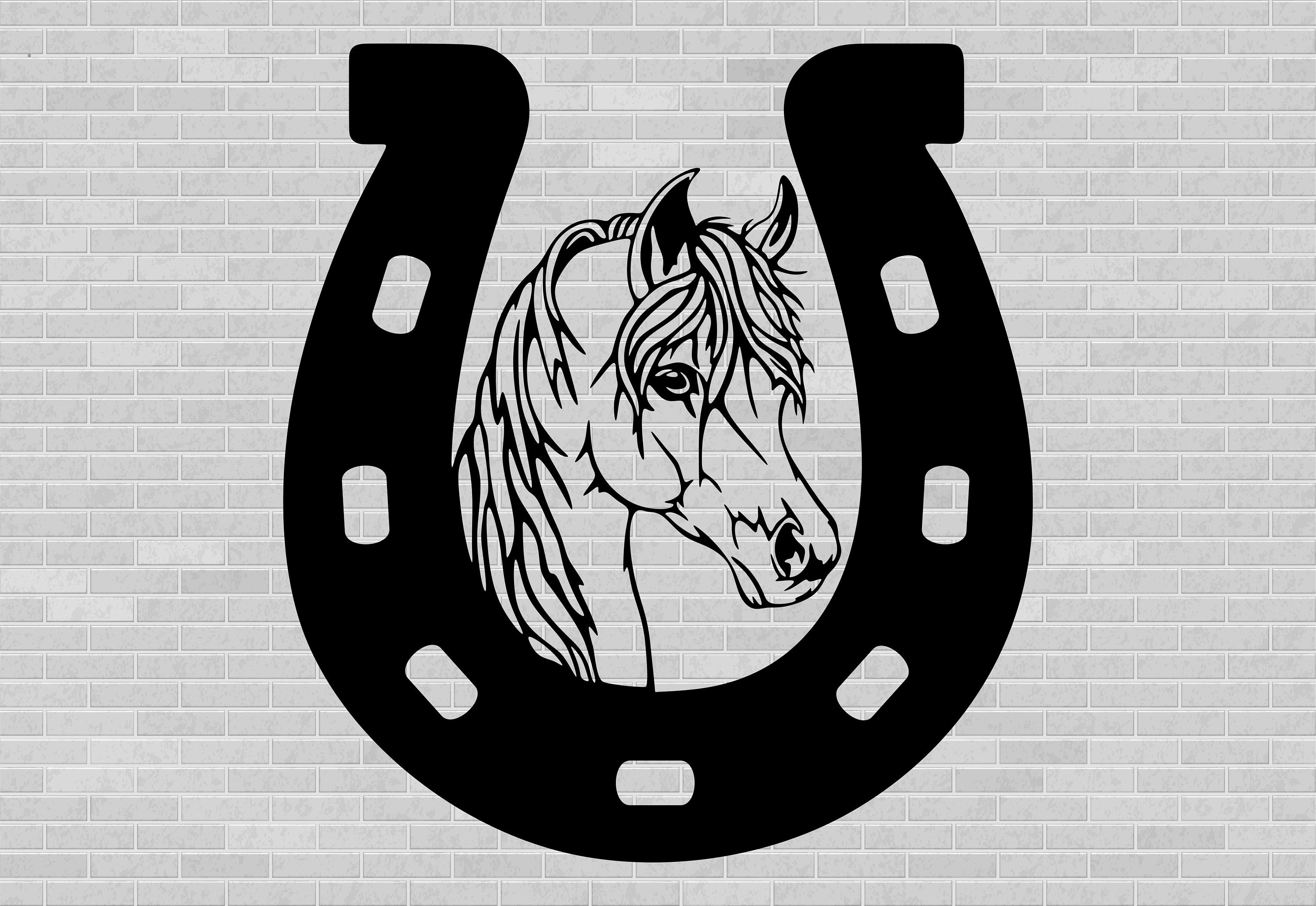 Horseshoe cut file horseshoe svg horseshoe clipart horse | Etsy