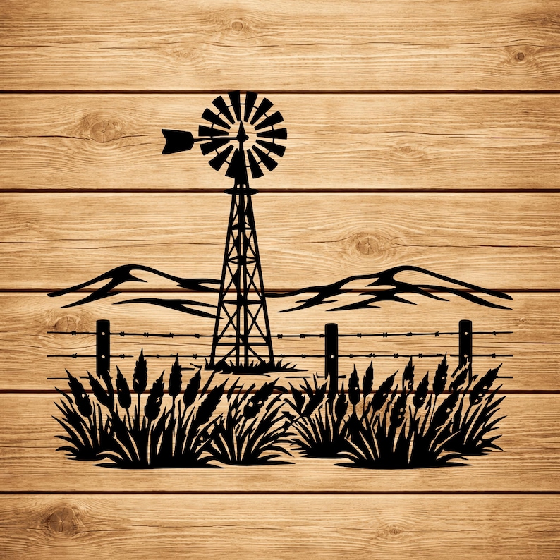 Country ranch metal wall decor SVG