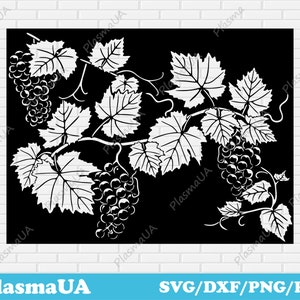 Grape vector, Grape svg, Grape dxf, svg dxf png, design for t shirt, svg vector file, digital vector art, file for laser cut, laser cut svg
