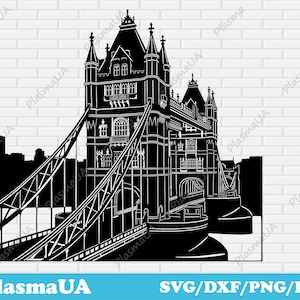 Tower Bridge vector, Tower Bridge clipart, London svg, England svg, file for cricut, bridge svg cut file, vector clipart, vector graphics