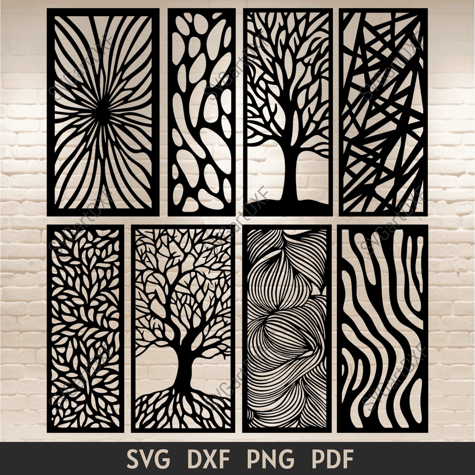 Screens Dxf Files for Laser Cutting, Art Panels Cnc Design, Decorative ...