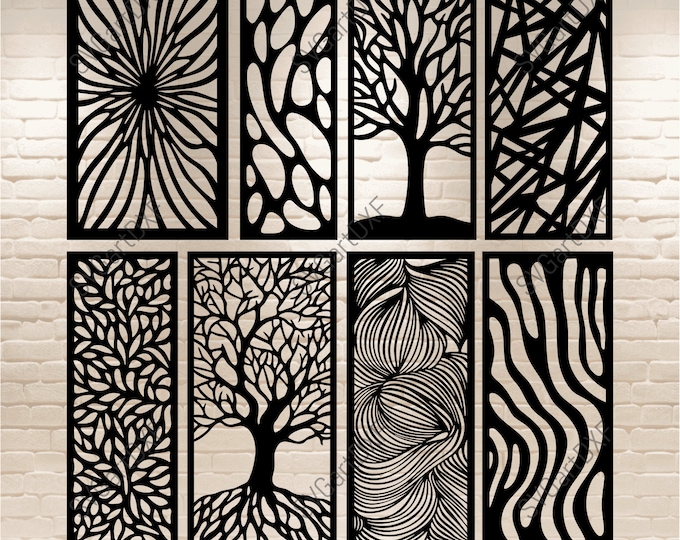 Screens Dxf Files for Laser Cutting, Art Panels Cnc Design, Decorative ...