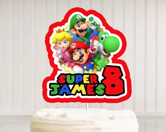 Mario Cake Toppers Etsy Mario Cake Toppers Etsy