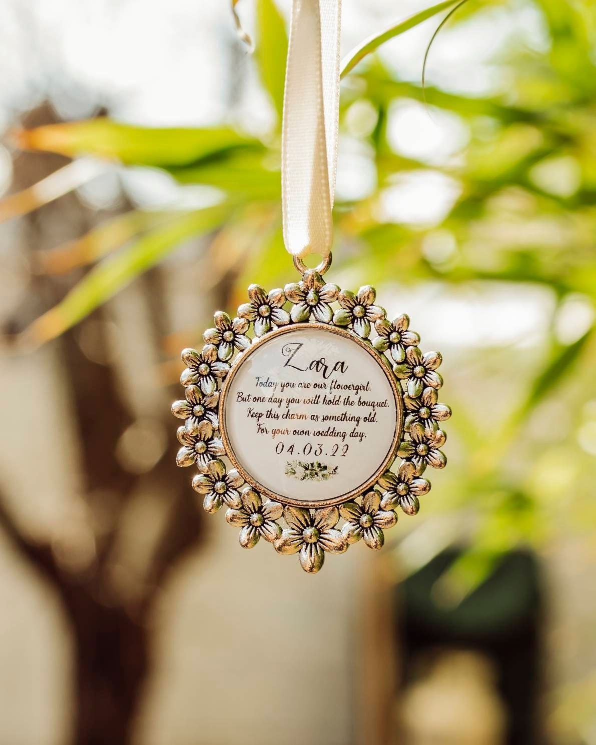 Flowergirl Charm Something Old Flowergirl Gift Flowergirl Etsy Ireland