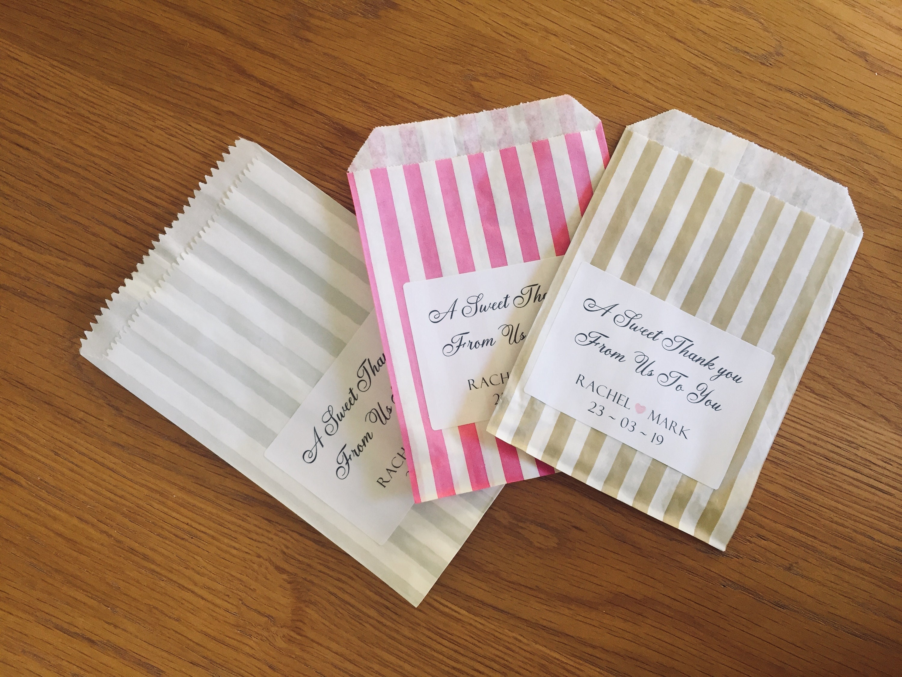 DIY Labels for Candy Bags Sweet Bags Wedding Favour No Bag Etsy