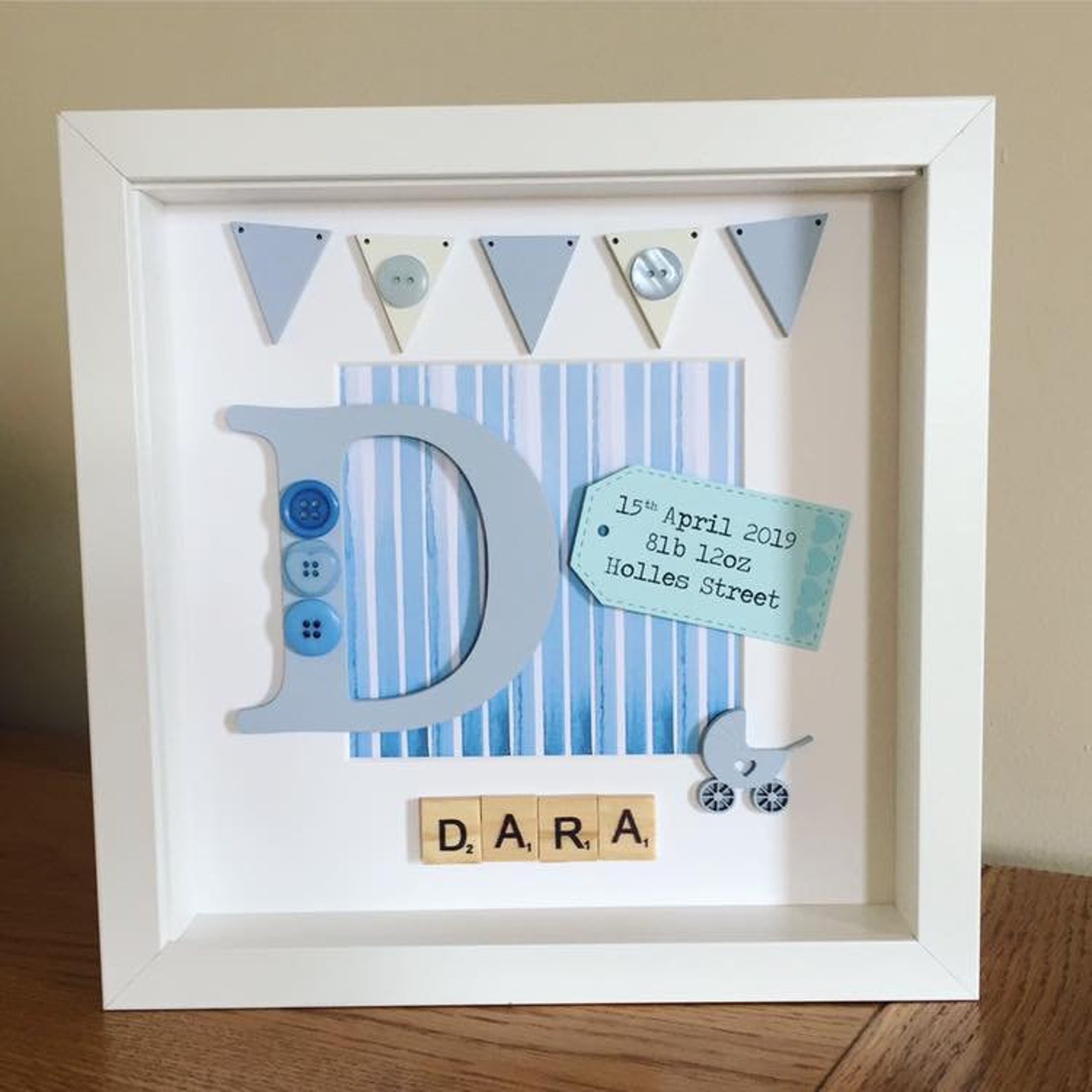 Personalised Baby Box Frame Baby Gift Nursery Decor. Baby Etsy Ireland