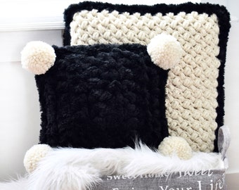 CROCHET PATTERN - Home Sweet Home Pillow Set