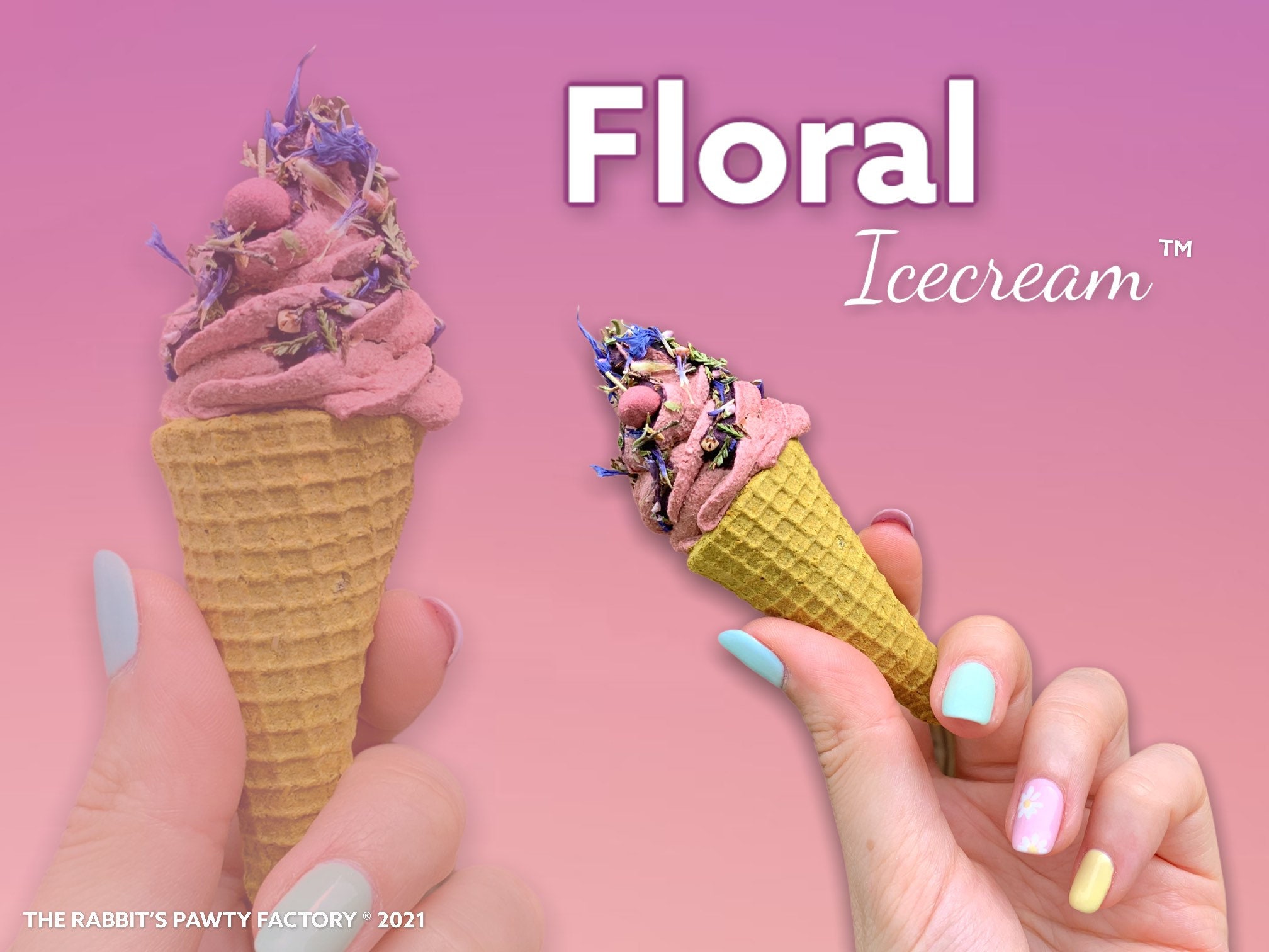 L'unique | Floral-Icecream™ Gâteries Naturelles, Saines et Biologiques Pour Lapins Petits Animaux de