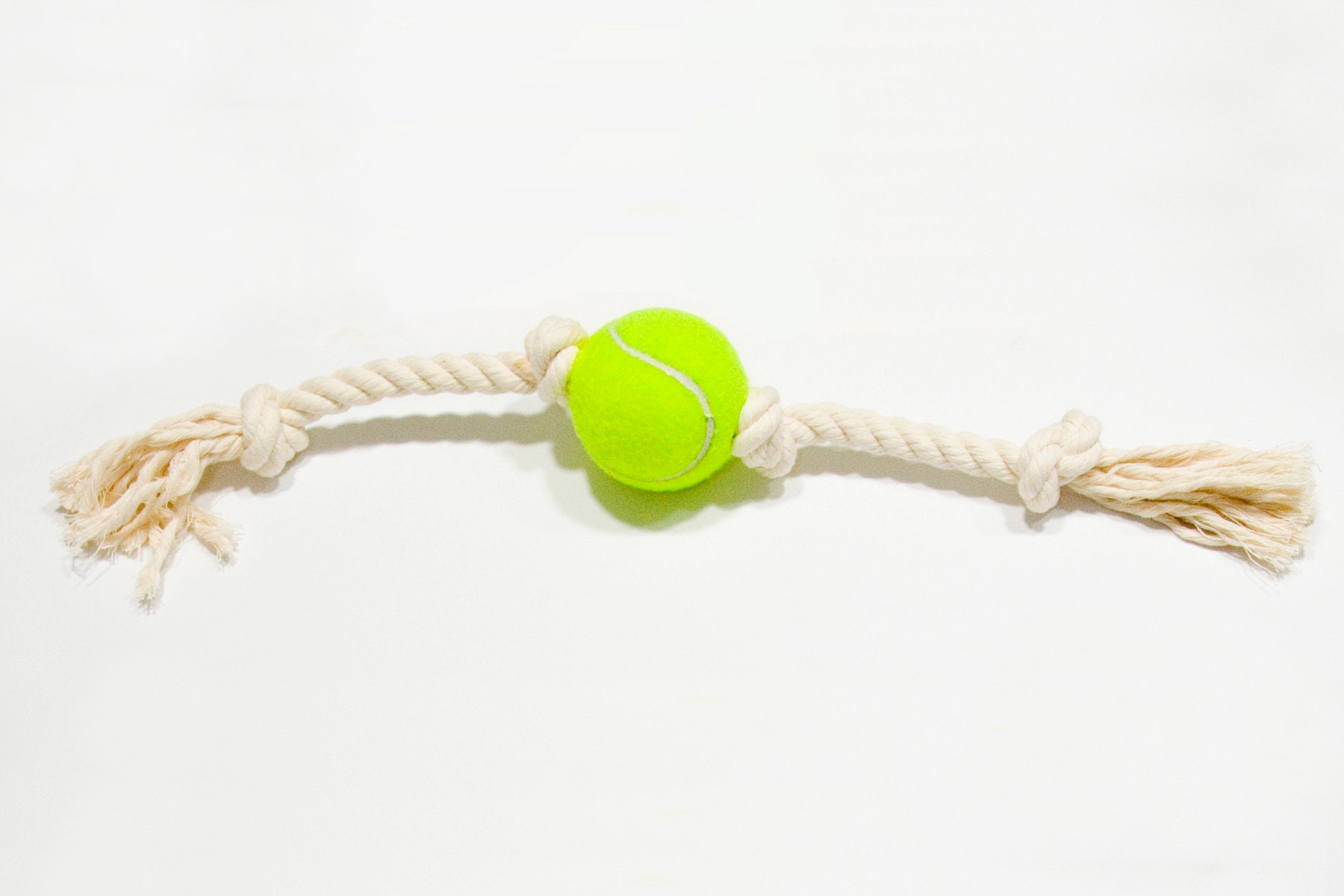 Cotton Rope Dog Toy Upcycled Tennis Ball Dog Toy Best Etsy