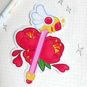 Baguette de fille magique Card Captor Sakura Sticker
