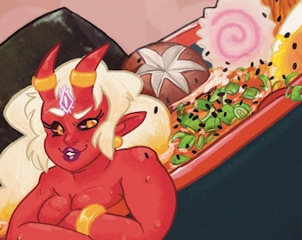 Spicy Demon Ramen | Art Print