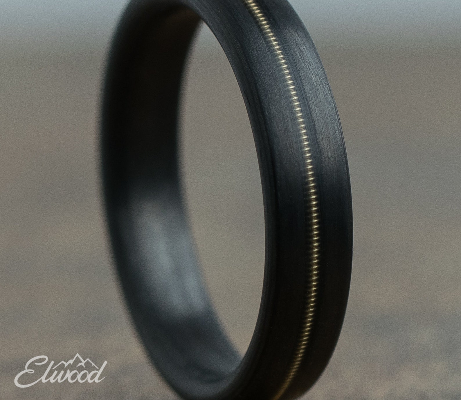 Carbon Fiber Ring With Guitar String Inlay Mens Wedding Band | Etsy