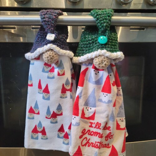CROCHET PATTERN to Make a Gnome Kitchen or Bath Towel Holder Etsy