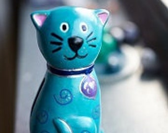 Hand-painted Customised Cat Savings Pot