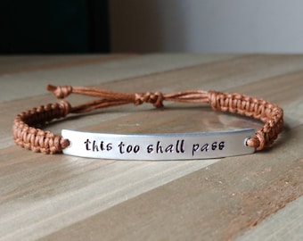 THIS TOO SHALL PASS METAL THUMB STONE COMFORT WORRY DEPRESSION OTHER ONES LISTED