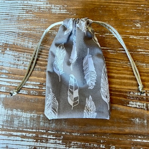 Bracelet Pouch | Small Drawstring Pouch | Gift Wrap Pouch | Cotton Pouch | Jewelry Pouch | Small Item Pouch | Crystal Pouch | Gifting Pouch