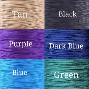 Woven Two Color Adjustable Nylon Cord Bracelet | Woven Bracelet | Adjustable Bracelet | Nylon Cord Bracelet | Choose Your Color Bracelet image 4