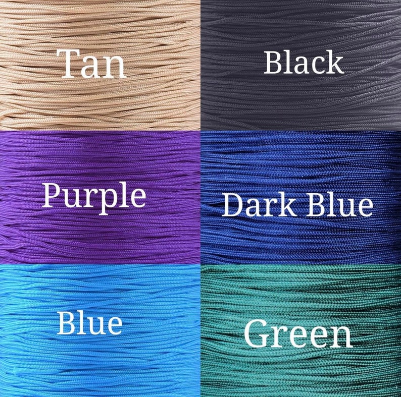 Woven Two Color Adjustable Nylon Cord Bracelet | Woven Bracelet | Adjustable Bracelet | Nylon Cord Bracelet | Choose Your Color Bracelet image 4