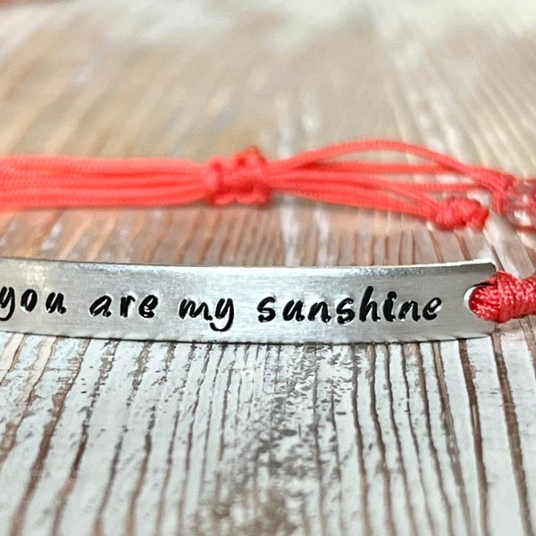 You are my Sunshine Curved Bar Anklet main image 0
