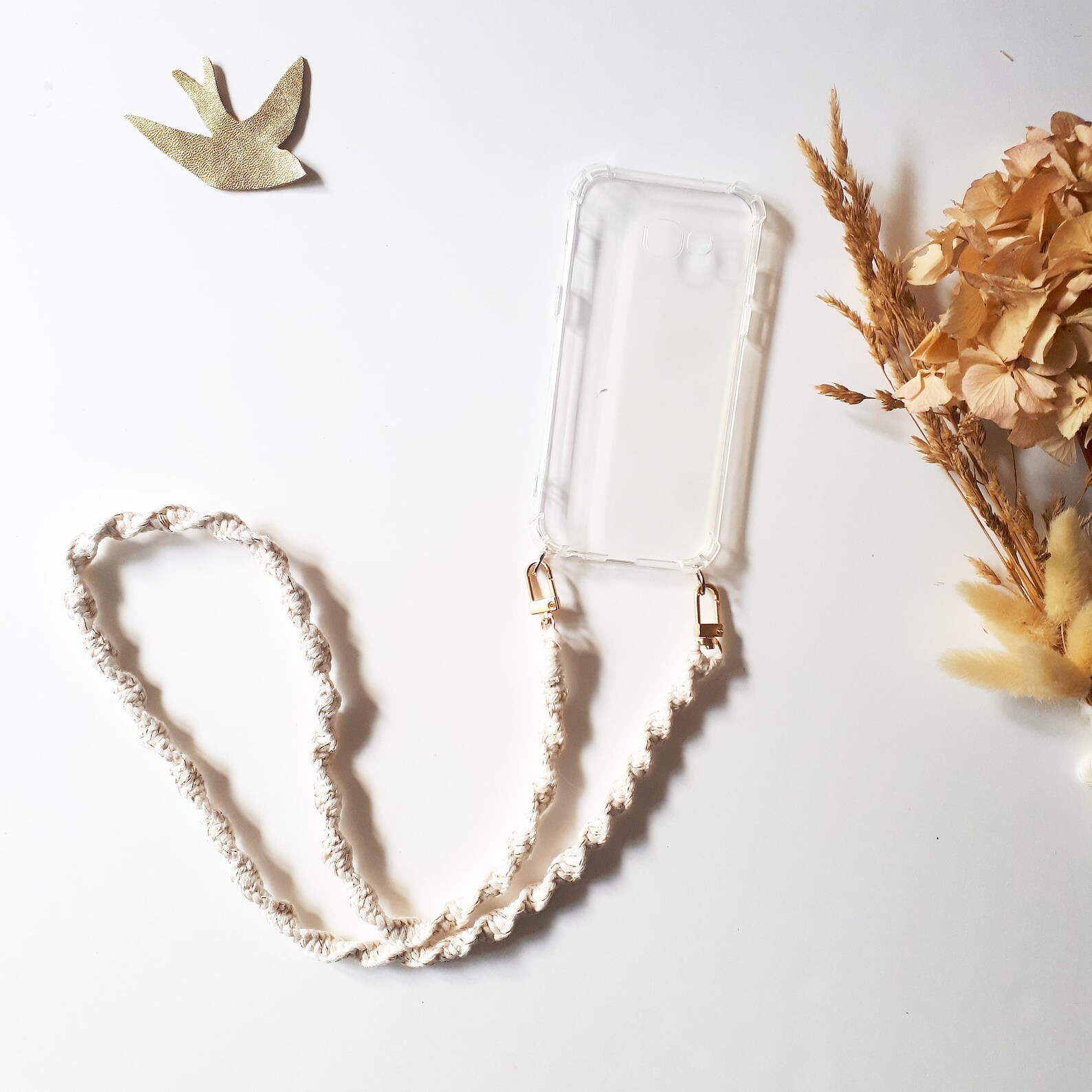 Cordon téléphone en macramé Etsy