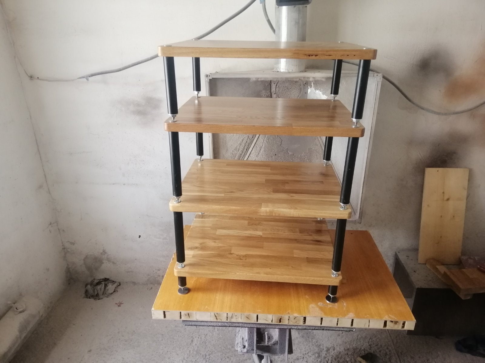 Hi Fi Audio / Video Modular Equipment Rack, Stand, Stereo Glued Solid