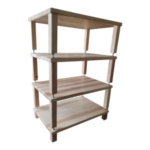 Hi Fi Audio modular equipment rack.  Material - ash